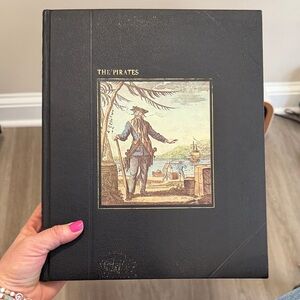 Black Leather-Bound 'The Pirates' Book